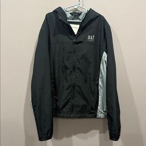Abercrombie & Fitch Kid’s Black‎ and Gray Windbreaker